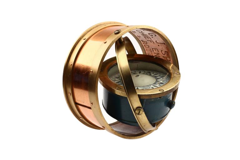 E. Esdaile and Sons Sydney Nautical Brass Compass SS Rotterdam For Sale ...