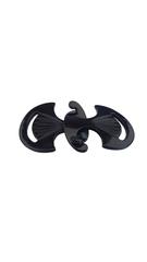 Bakelite Art Deco Carved Black Belt Buckle