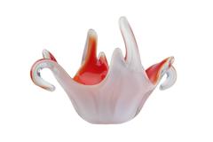 Murano Sommerso Genuine Venetian Glass, 1950s-1960s Red or White Glass