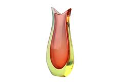 Flavio Poli Seguso Murano Sommerso Organic Glass Vase