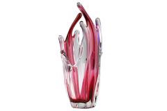 20th Century Murano Italian Pink Glass Venetian Table Centerpiece