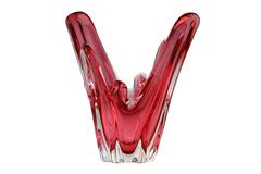 20th Century Murano Italian Pink Glass Venetian Table Centerpiece