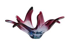 20th Century Murano Italian Pink and Blue Glass Venetian Table Centerpiece