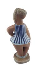 Gustavsberg Lisa Larson Dora Figurine, Glazed Stoneware