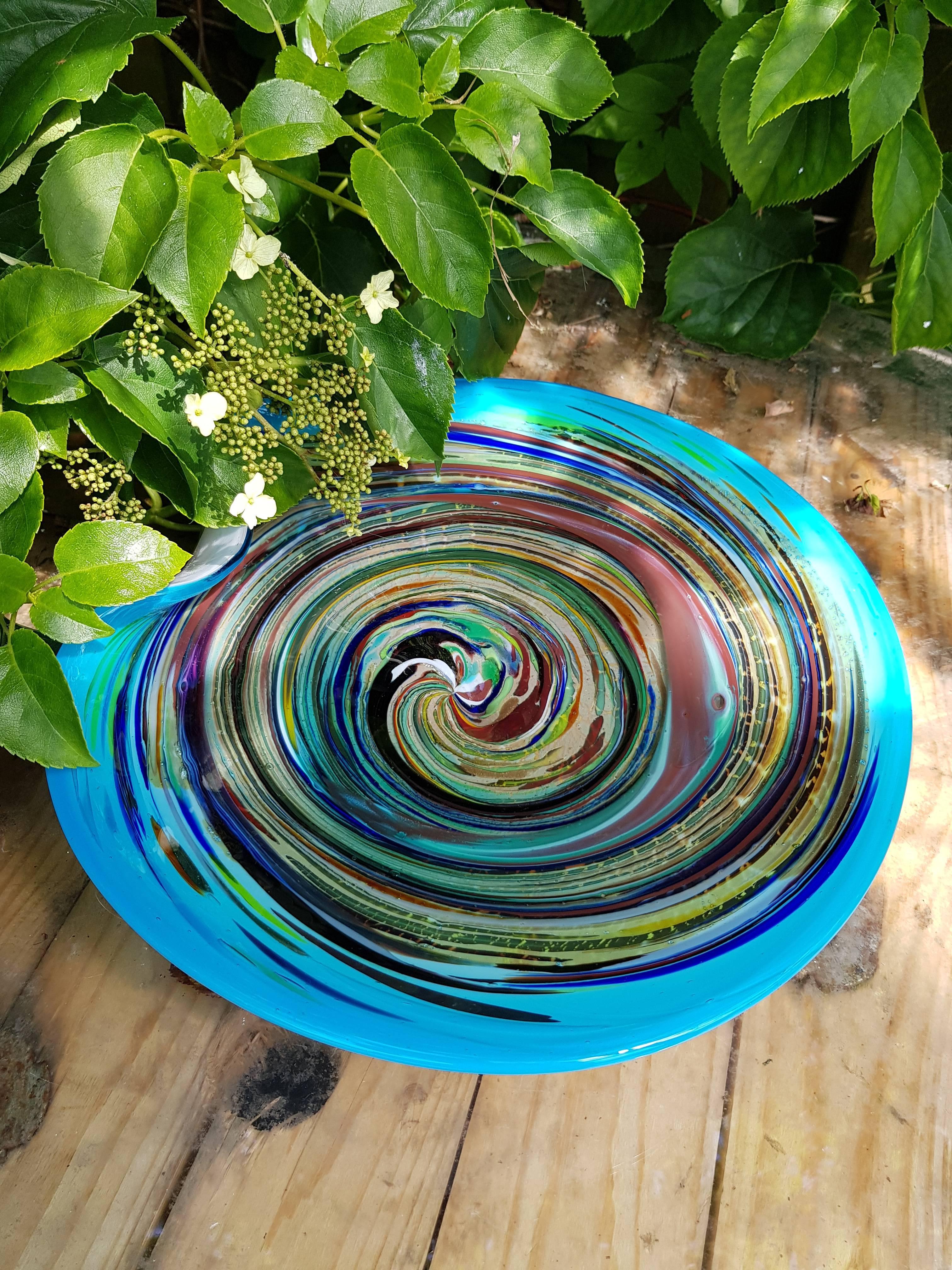 Art Glass Murano Avem Tutti Frutti Large Bowl Design Dino Martens For Sale