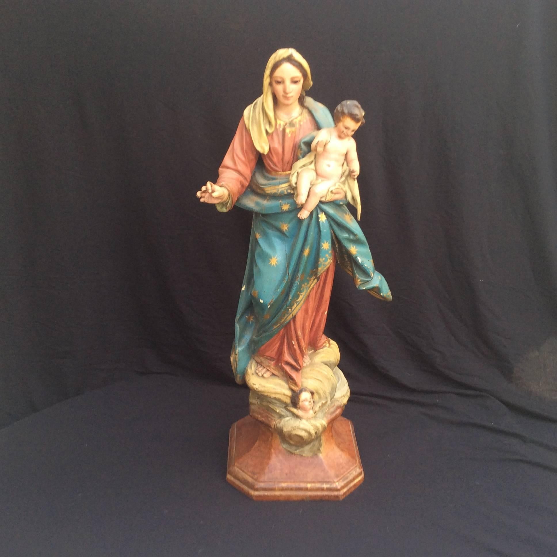 Portuguese Our Lady of Conception Figure For Sale