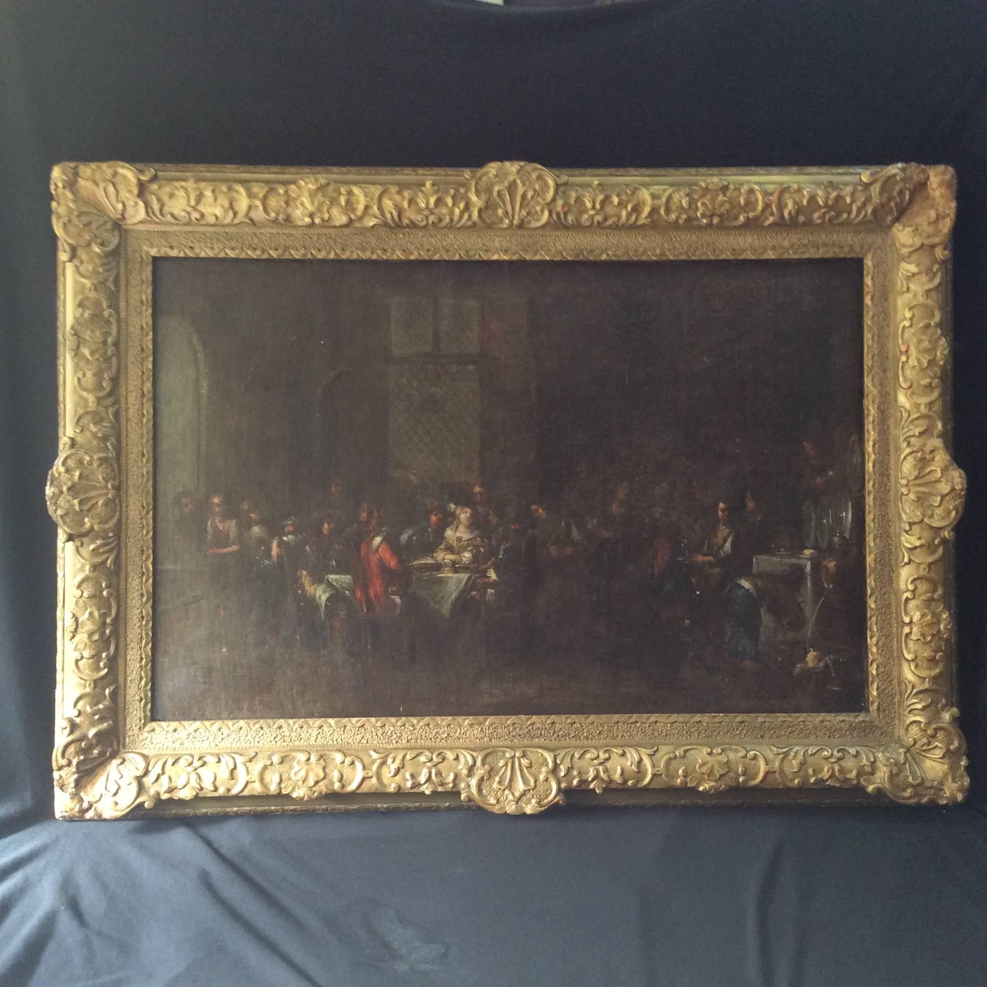Arts and Crafts 'Frame the Banquet' Painting For Sale