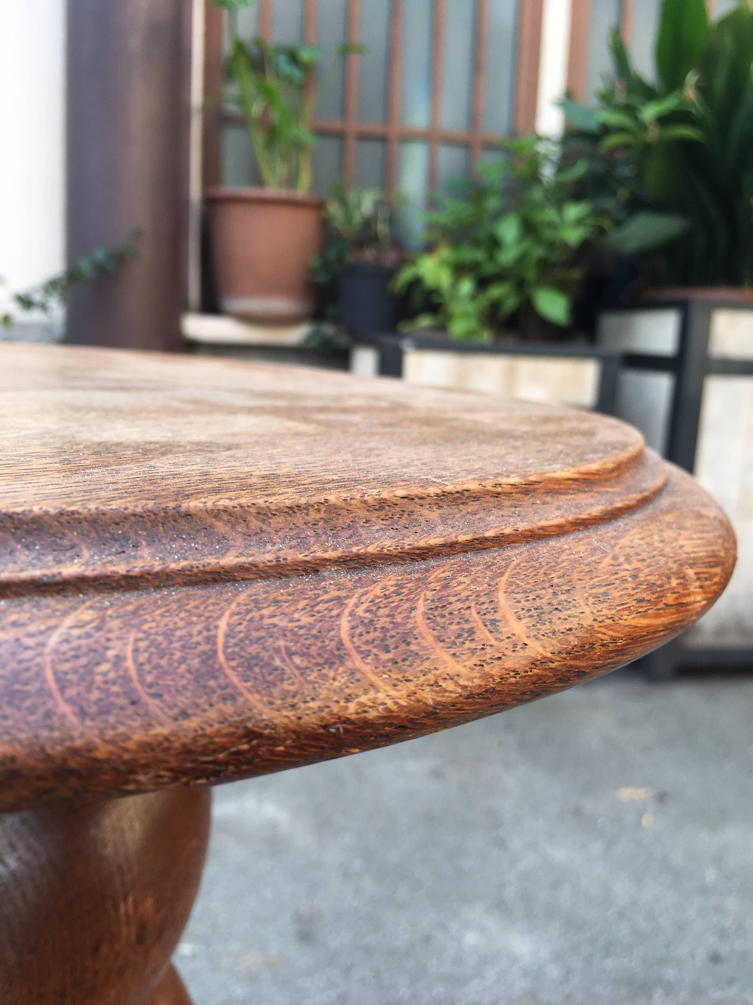 Oak Wood Pedestal In Good Condition For Sale In Milan, IT