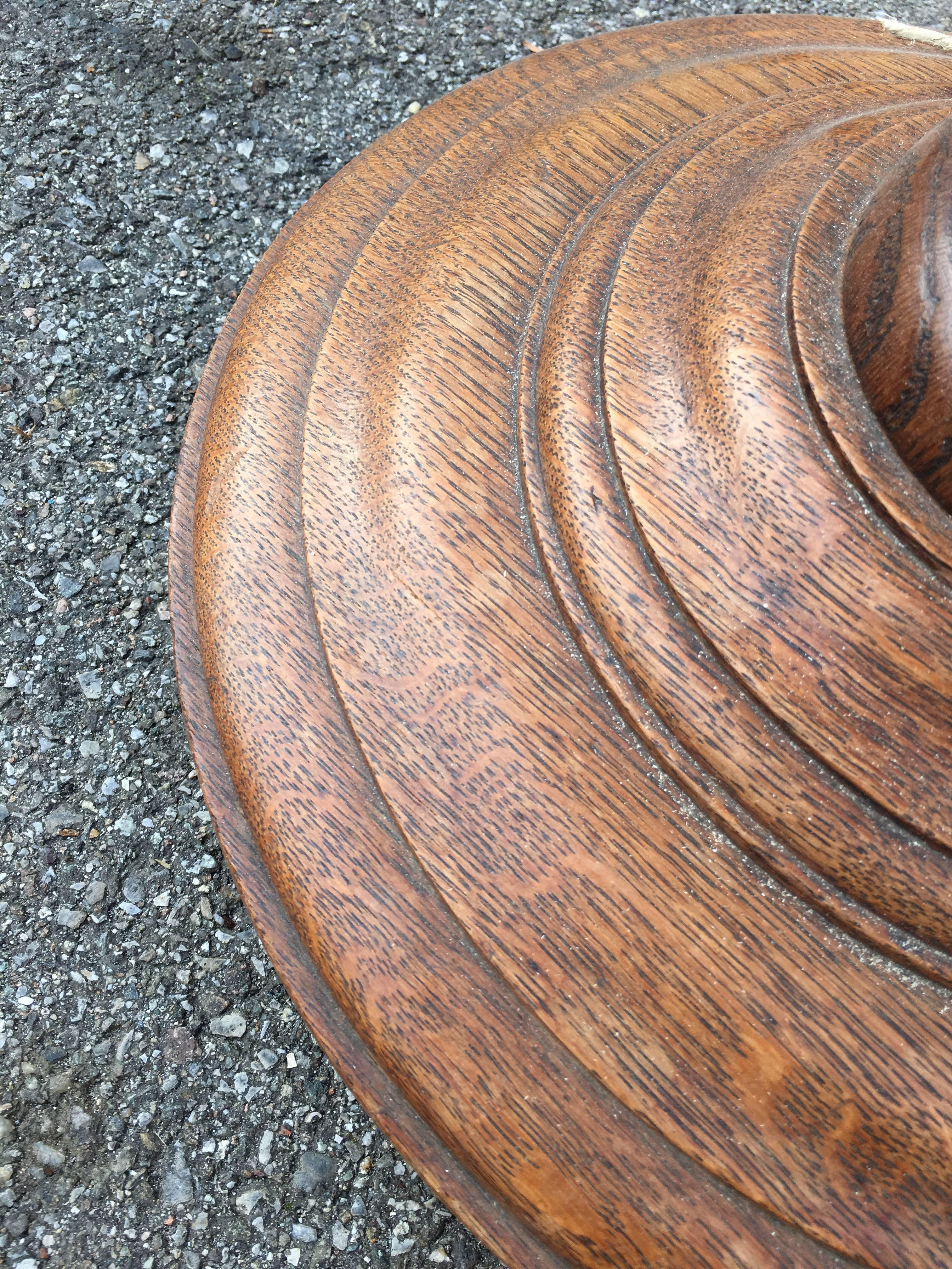 Oak Wood Pedestal For Sale 1
