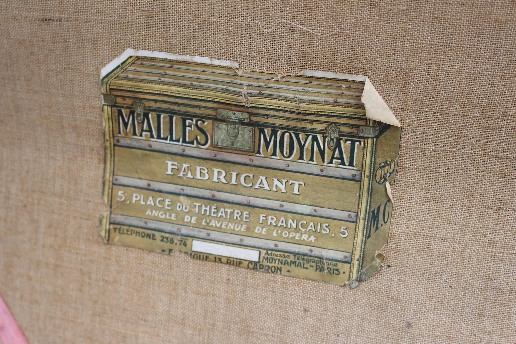 Leather Trunk Moynat For Sale 4