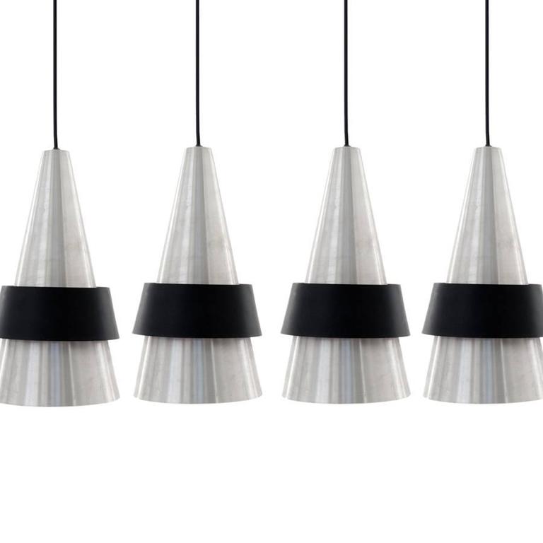Australian 1960s Replica Of Corona Pendant Light By Jo Hammerborg Jo Hammerborg 1960s Corona Model Pendant Lamp In Polished Metal