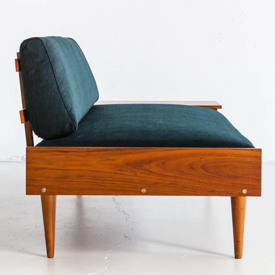 Other Small Sofa in Wood and Fabric