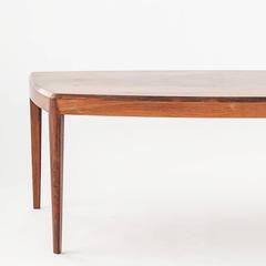 Johannes Andersen 1950s Coffee Table in Rosewood Trapezoid Shape