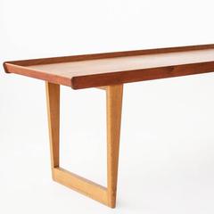 Børge Mogensen Coffee Table in Teak with Raised Edges, Model 264