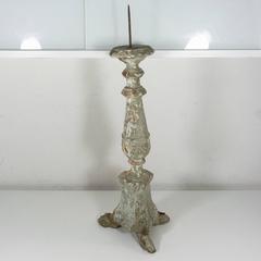 18th Century Italian Baroque Style Wood Altar Candlestick