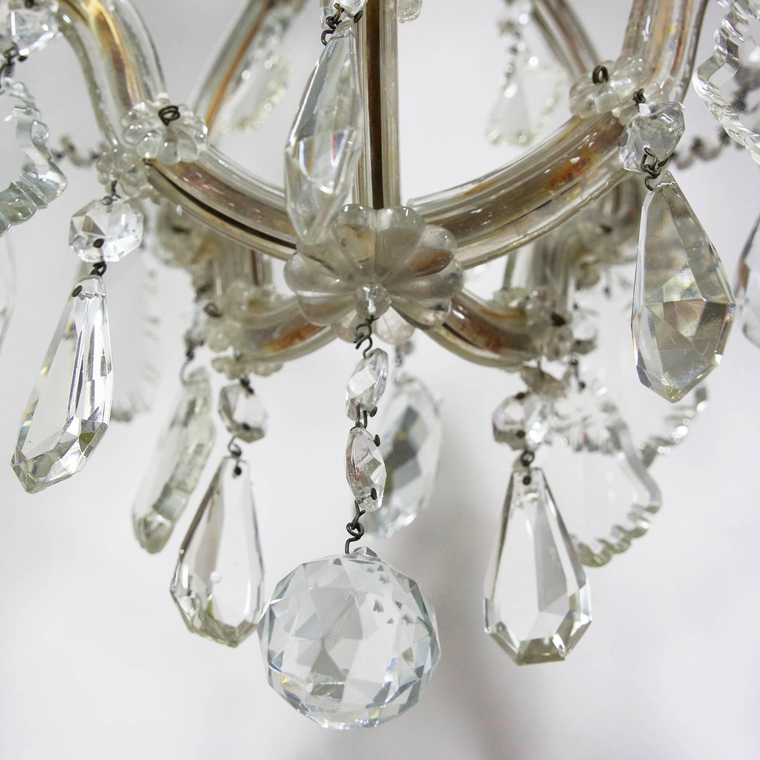 Italian Maria-Theresa Style Cage Chandelier In Excellent Condition In Firenze, IT