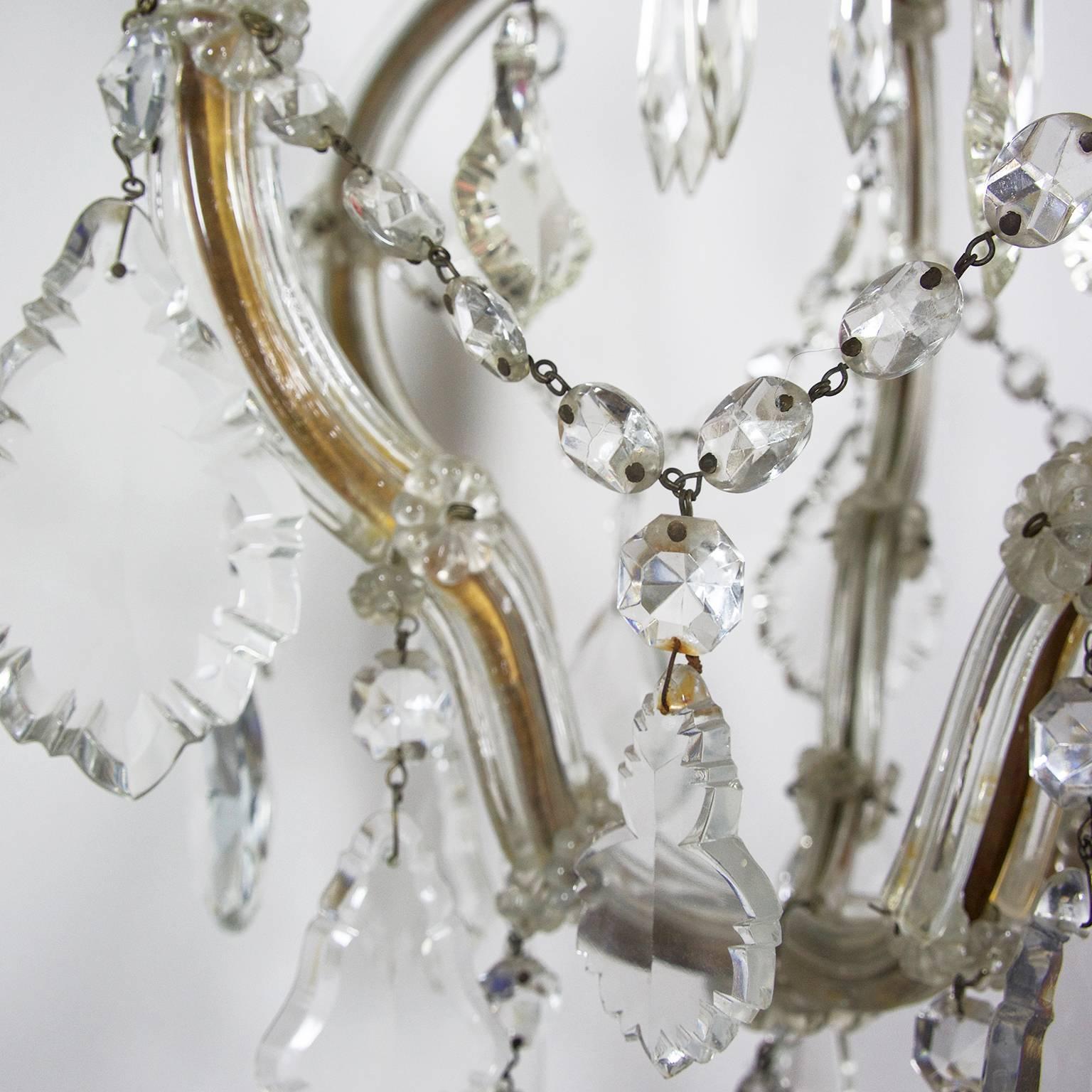 20th Century Italian Maria-Theresa Style Cage Chandelier