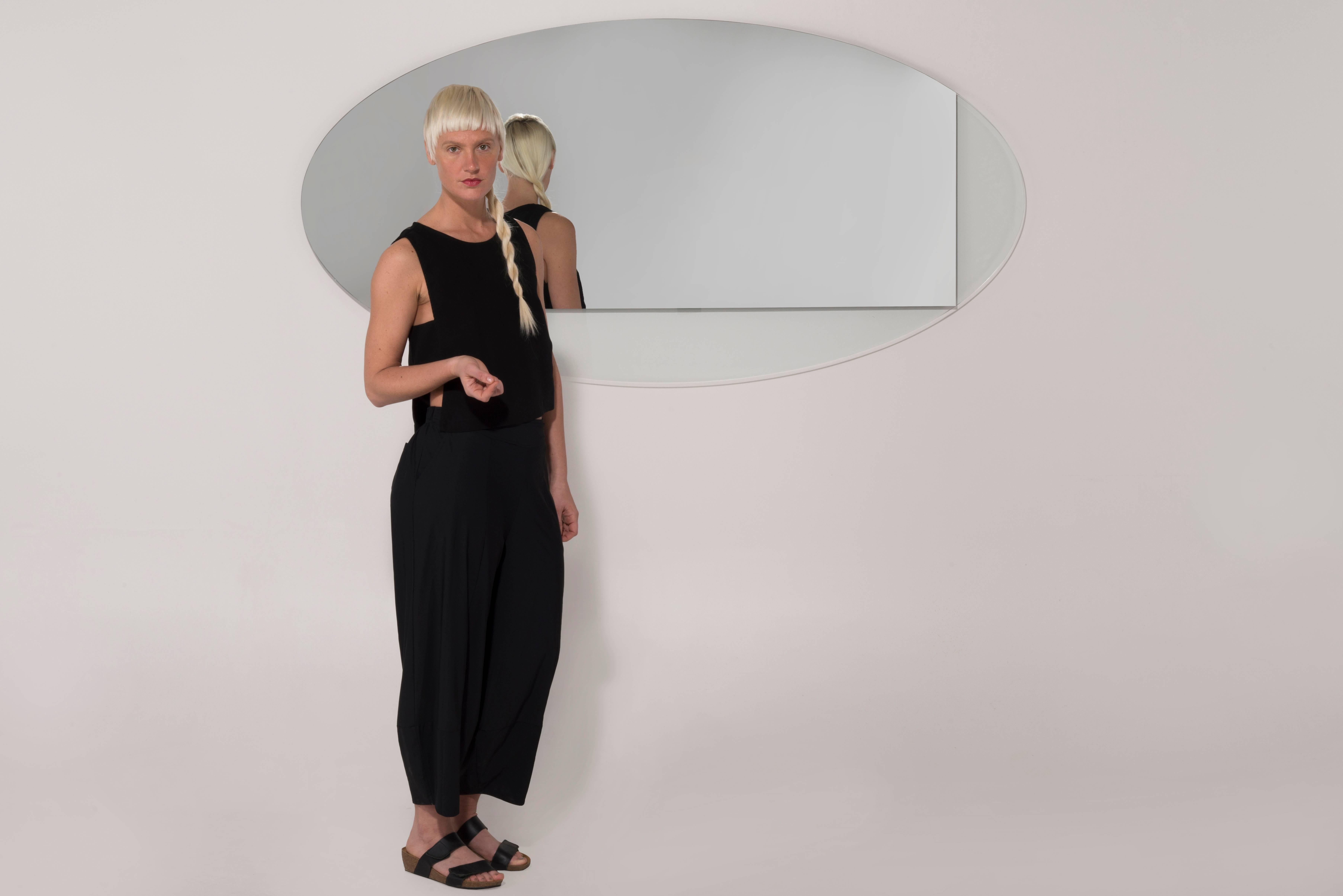 contemporary oval mirror
