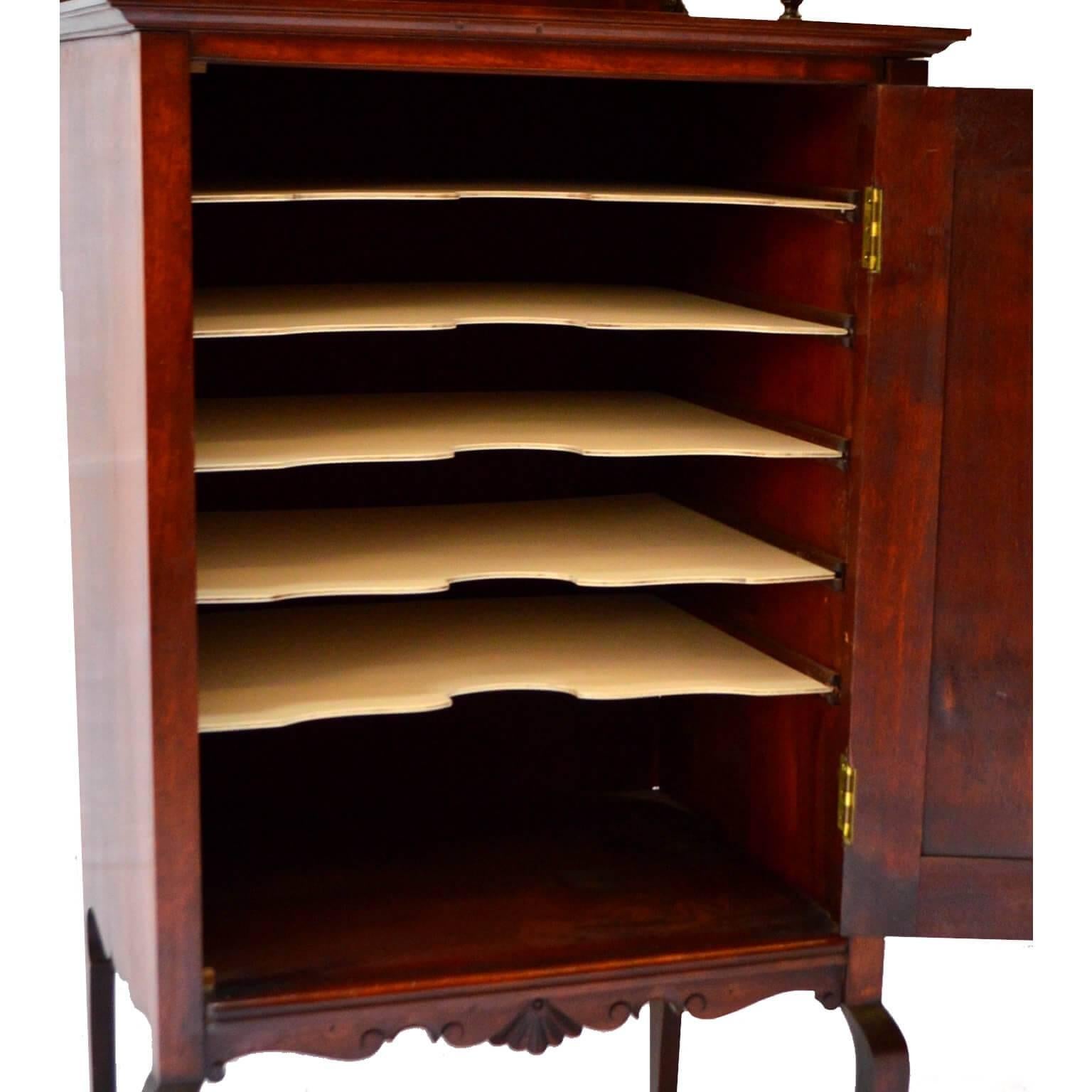 English Regency Music Cabinet For Sale