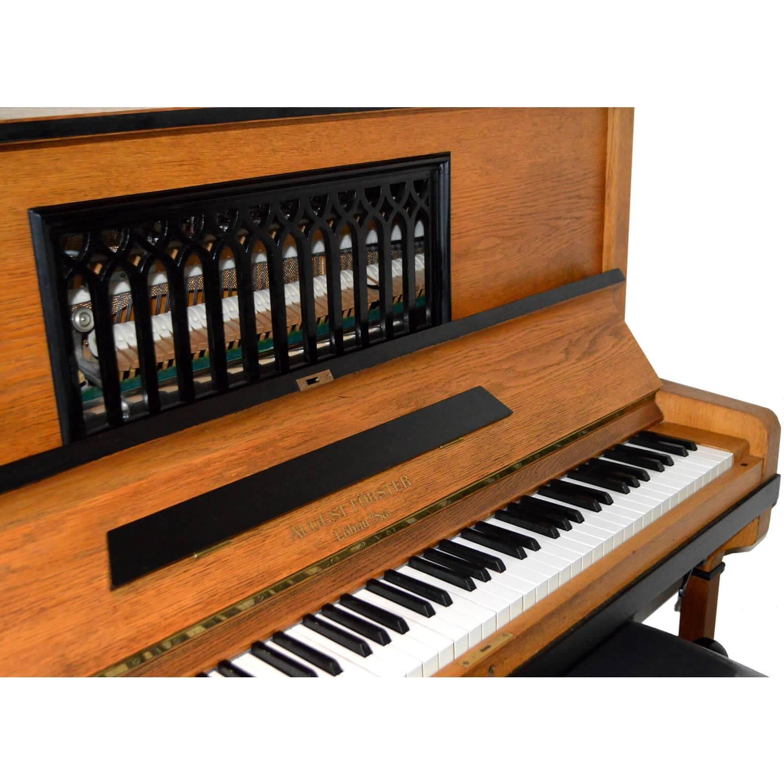 To this day August Forster is one of the world's finest piano makers. Their pianos embody everything that is great in piano making, handcrafted tradition using the finest of materials and processes performed by the best piano making craftsmen. This