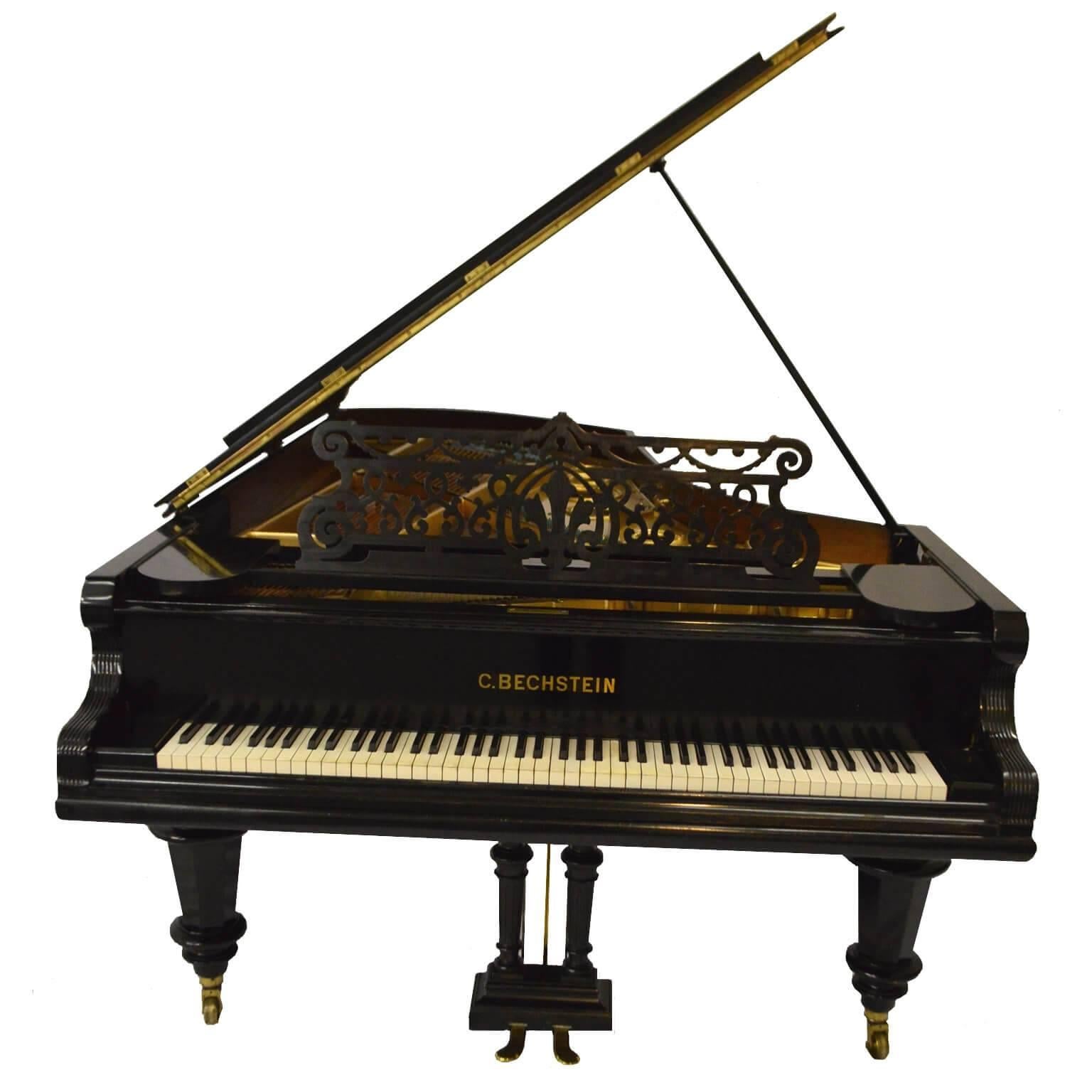 Bechstein Model III Grand Piano, Ebonised Finish In Good Condition In Macclesfield, Cheshire