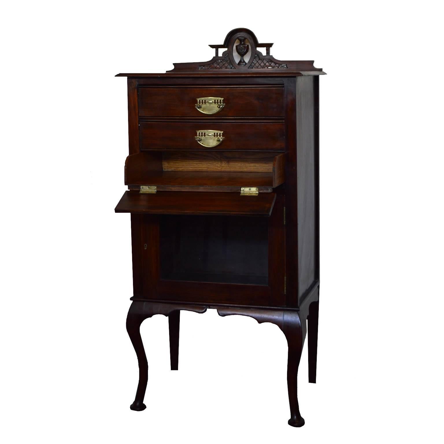 19th Century Victorian Music Cabinet