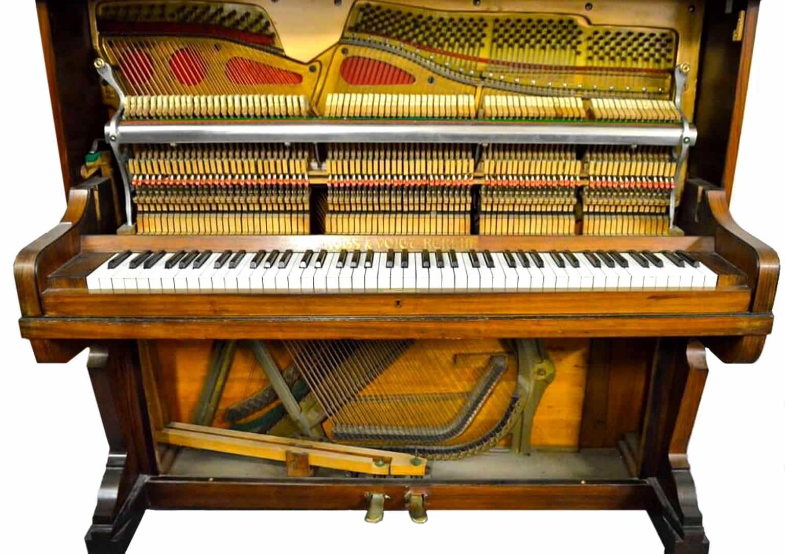 This is a very beautiful piano crafted by the German piano maker Bogs & Voight. The company was based in Berlin, Germany and embodied everything that is great in piano making - handcrafted tradition using the finest of materials and processes