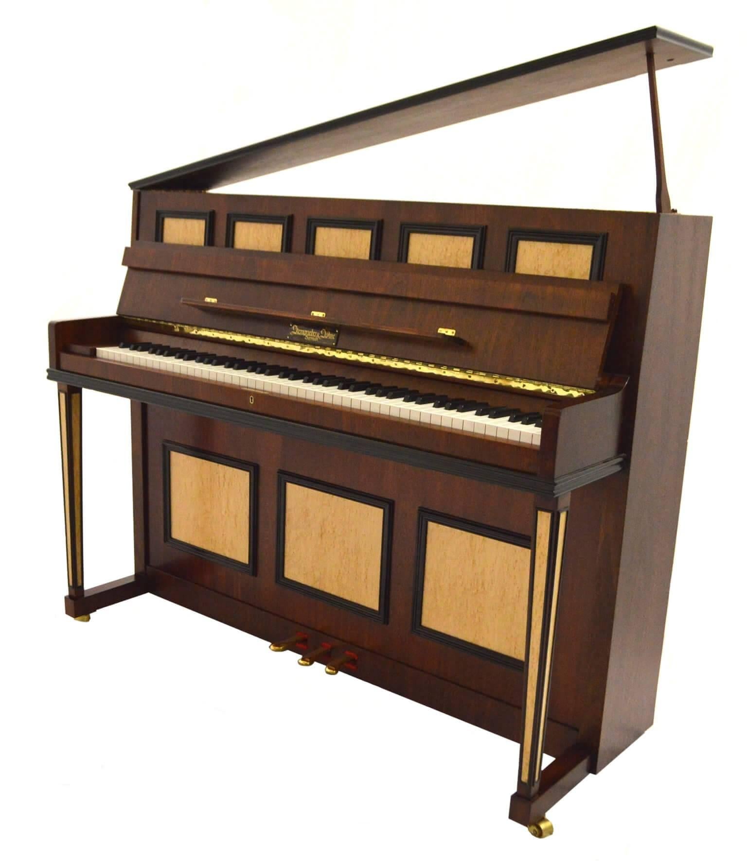Steingraeber and Sohne 118 Upright Piano in Mahogany with Bird's-Eye Maple  Inlay For Sale at 1stDibs | steingraeber upright piano, piano bird's eye  view, steingraeber piano for sale