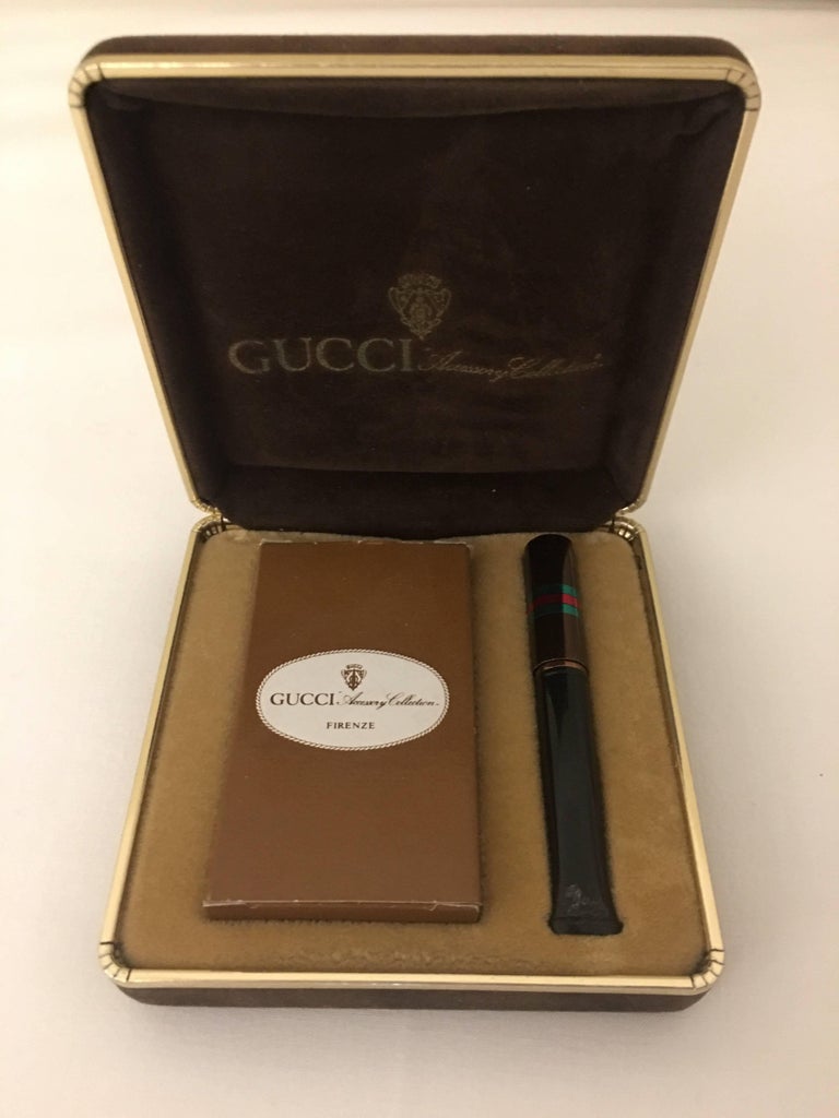 Luxury Vintage Gucci Business Card Holder Box, 1970 at 1stDibs