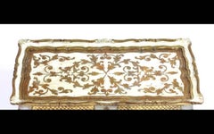 19th Century Venetian Rococo Hand-Painted and Giltwood Table