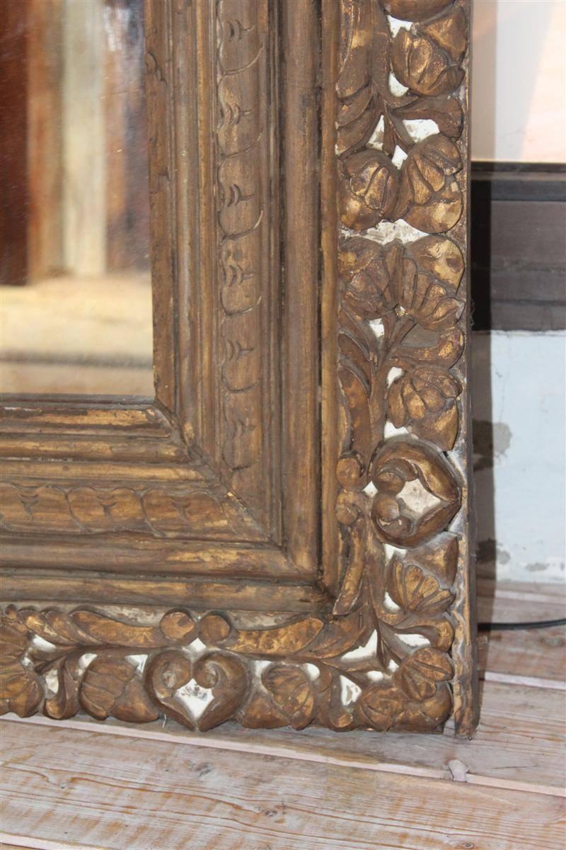 French Provincial Huge French Floor Mirror, 19th Century