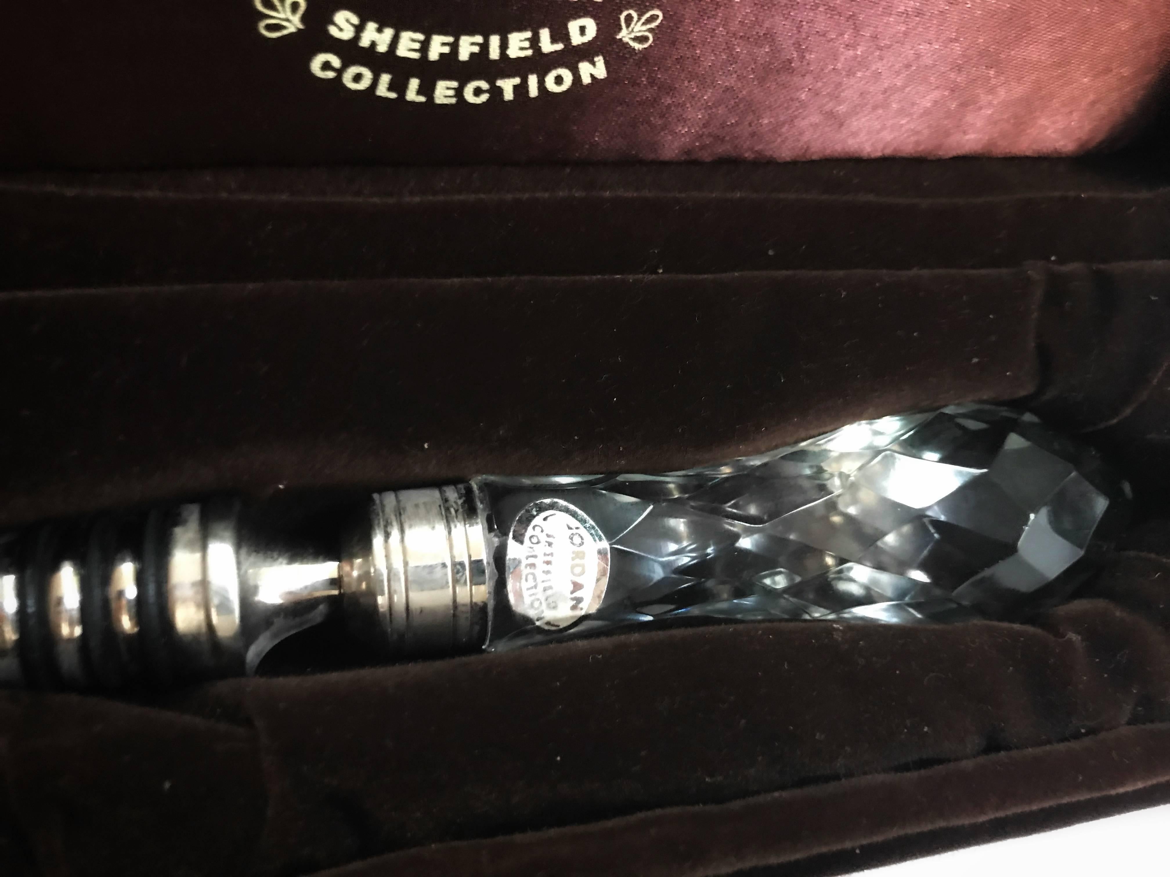 British Sheffield Collection Crystal Stopper