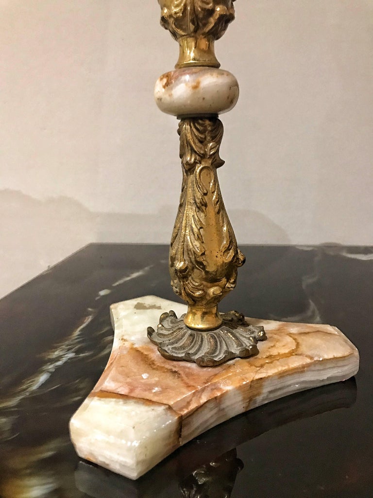 Marble Italian Candlestick at 1stDibs