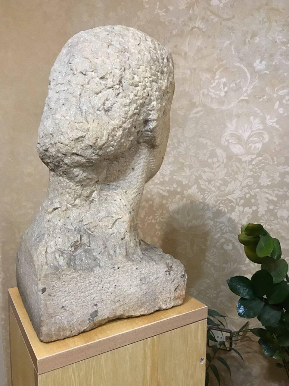 Unknown Woman Stone Bust