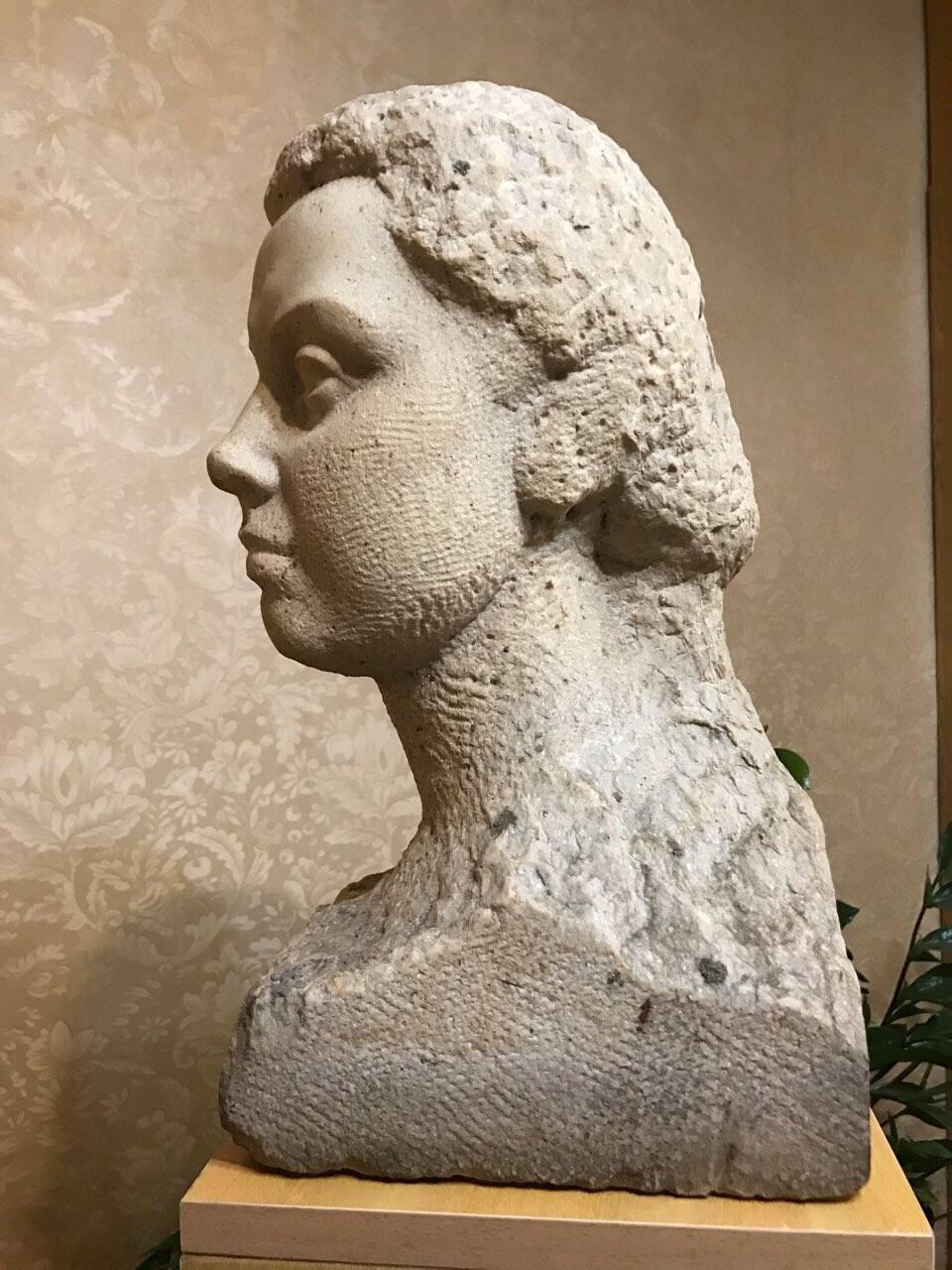 Woman Stone Bust 1