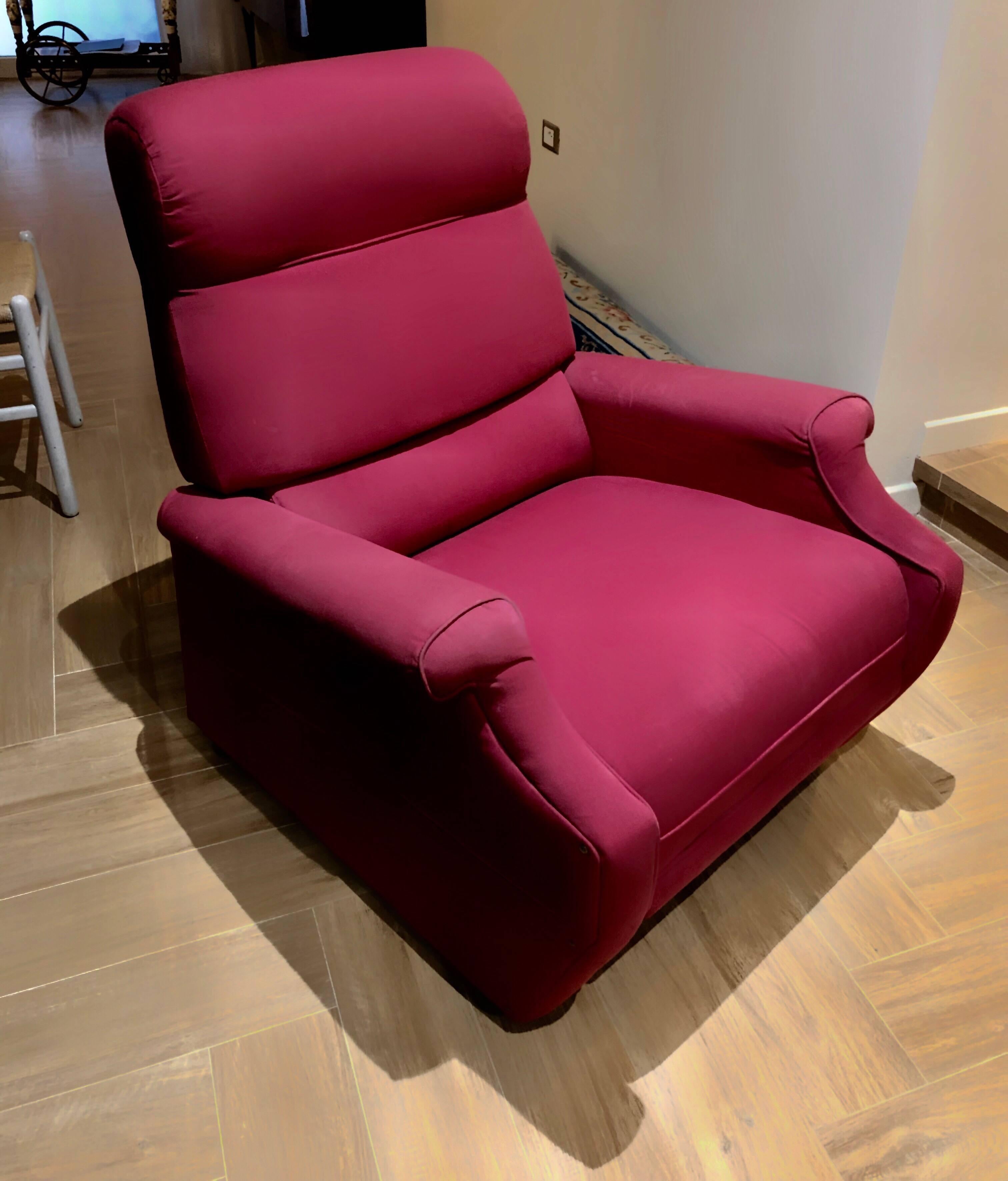 Italian Pink Armchair 1960's  1