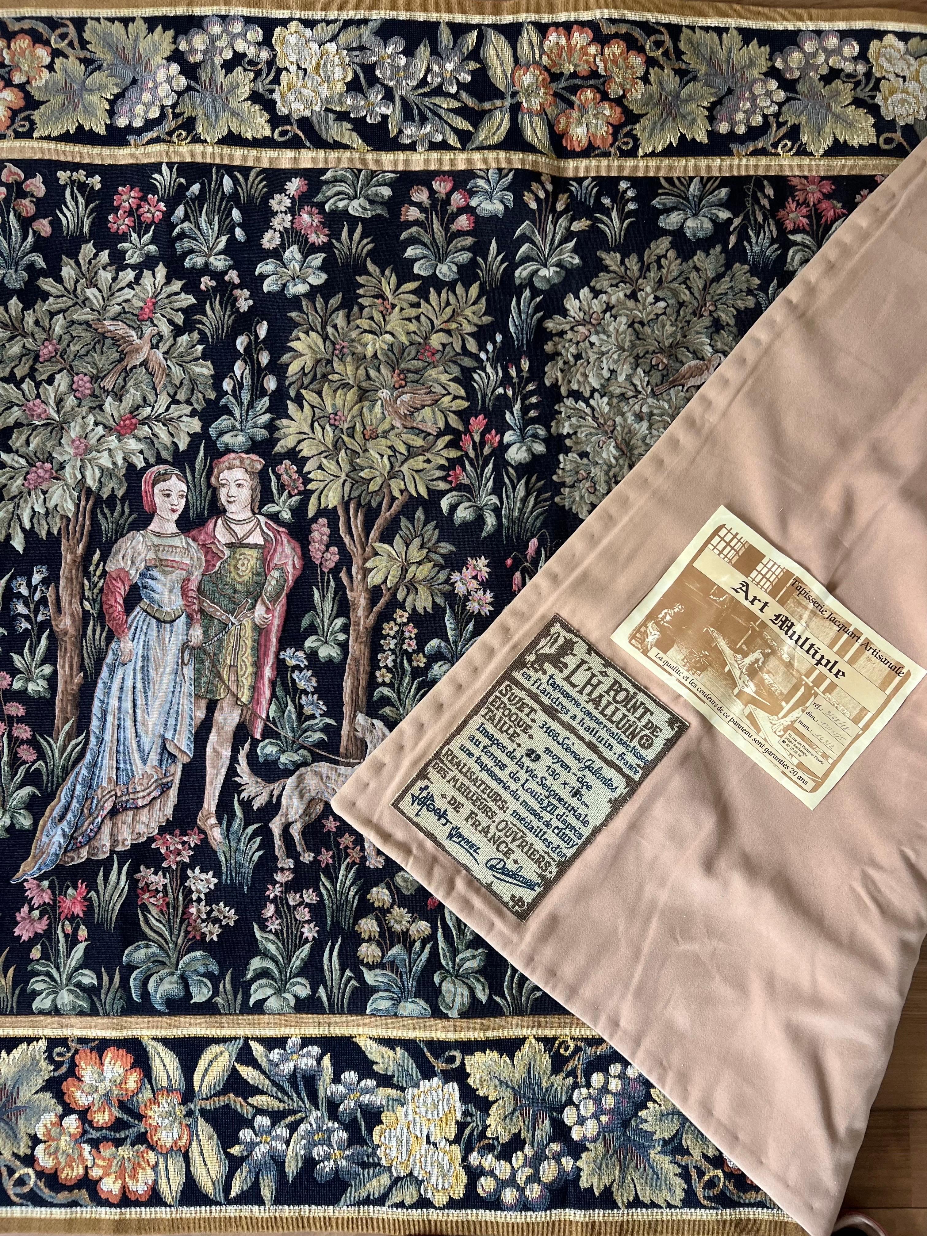 20th Century French Wool Tapestry Attributed to the Aubusson Manufacture For Sale 5
