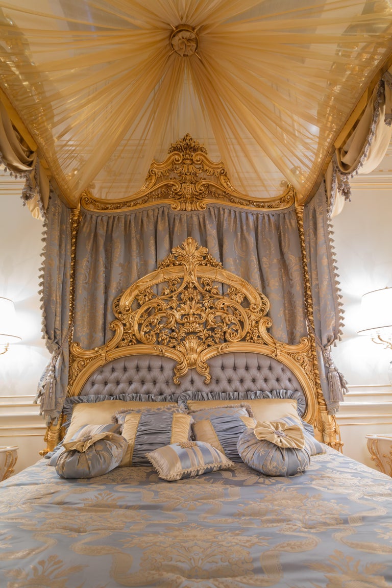 Magnificent Personalized Classical Italian Canopy Bed Frame at 1stDibs