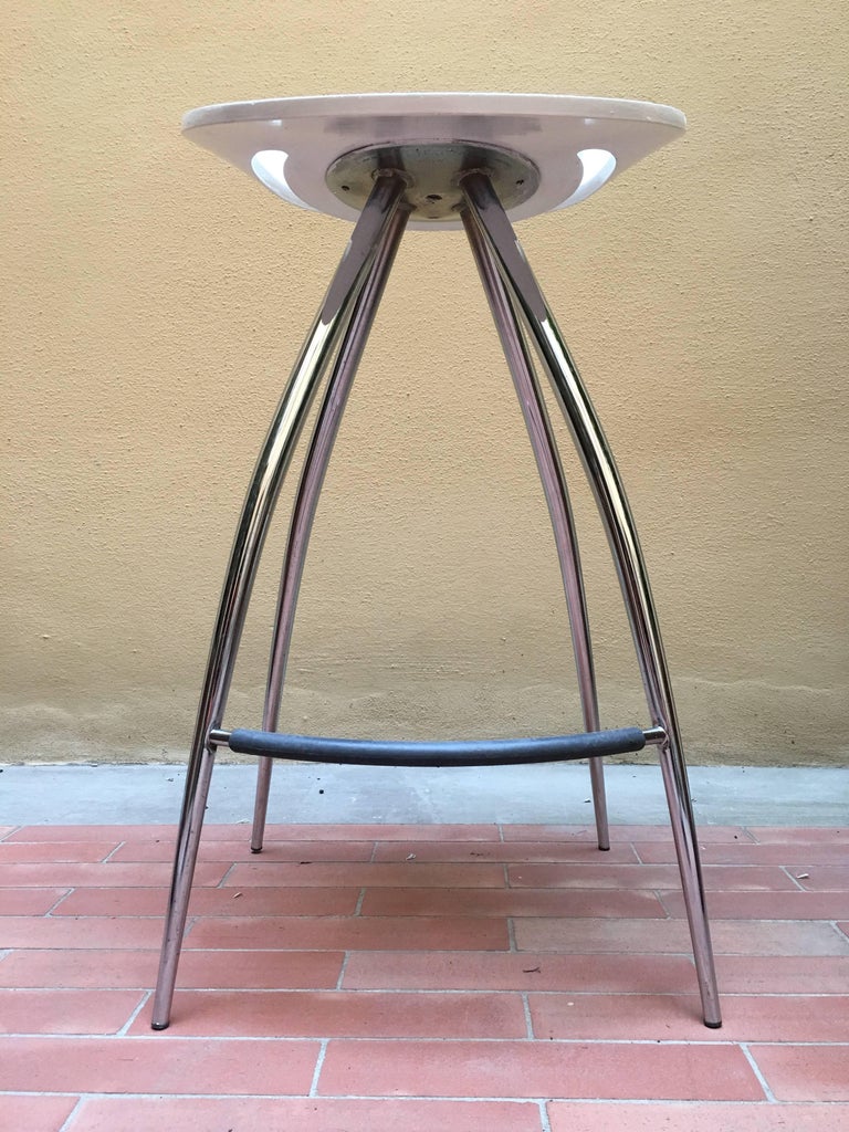Design Italian Lyra White Bar Stool Magis, Herman Miller at 1stDibs