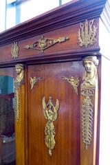 19th Century Impressive Library Bookcase with Ornaments in Bronze