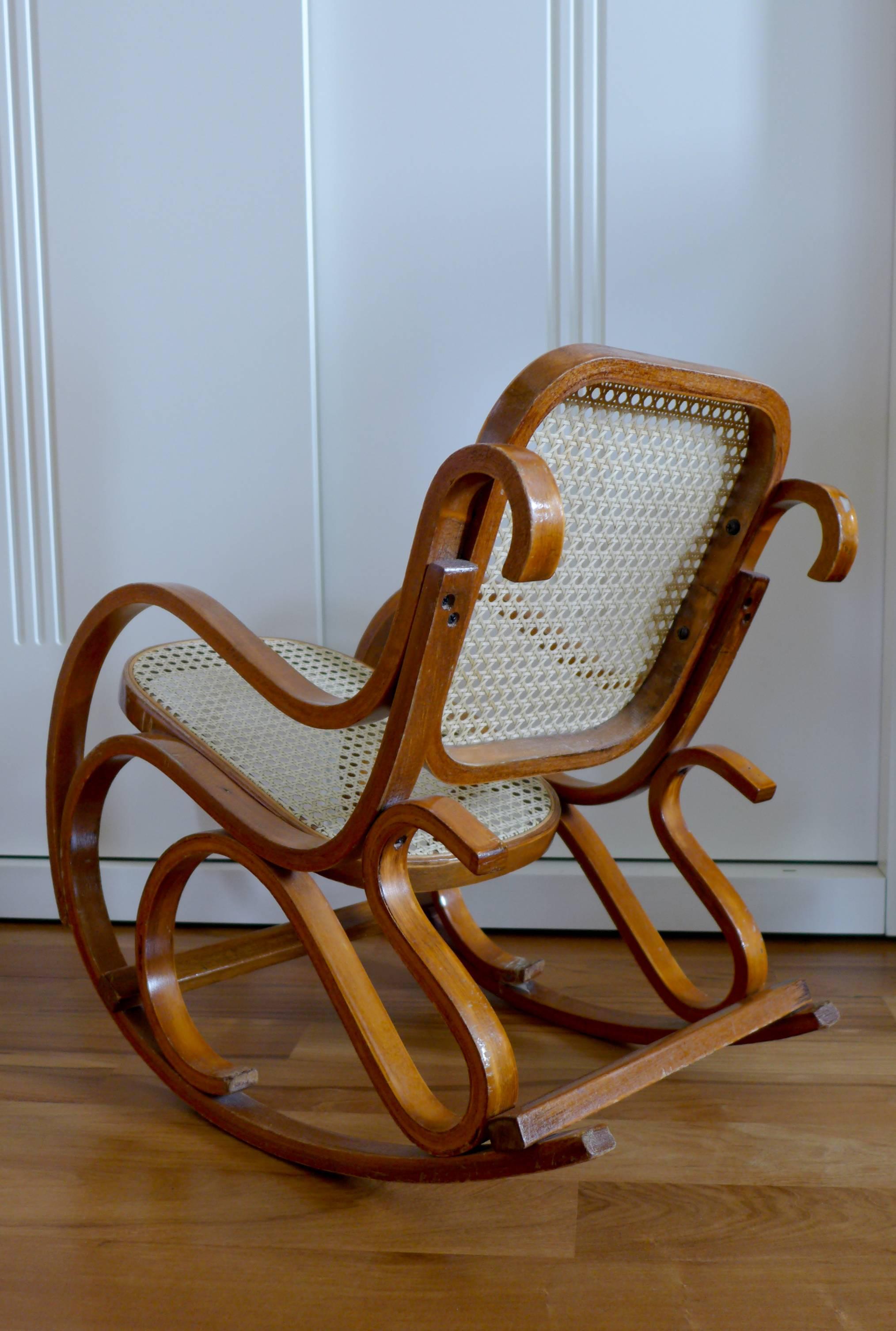 vintage bentwood rocking chair