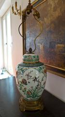 19th Century Impressively Decorated Chinese Jar Converted to a Lamp