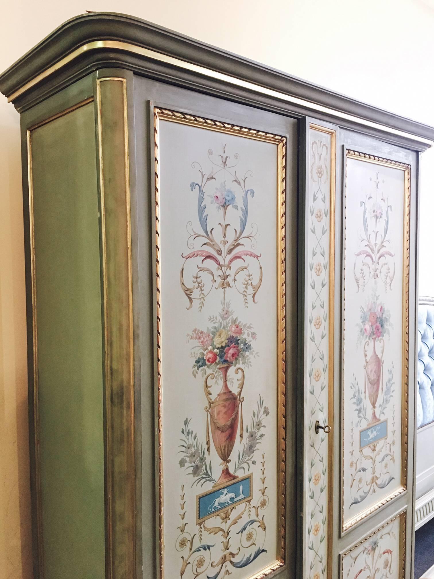 hand painted wardrobe