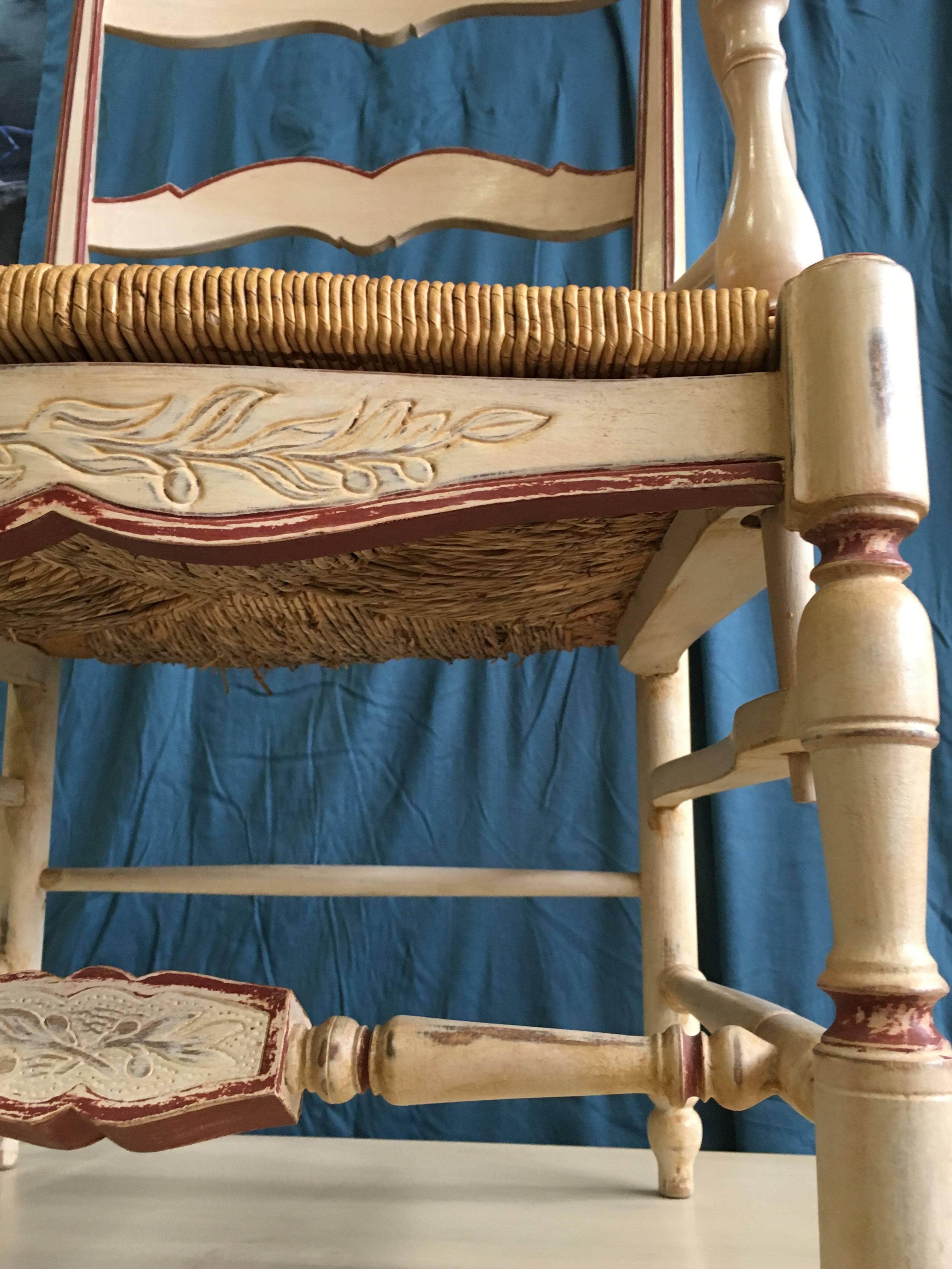 Set of Two Antique French Dining Chairs from 19th Century In Good Condition In Sofia, BG