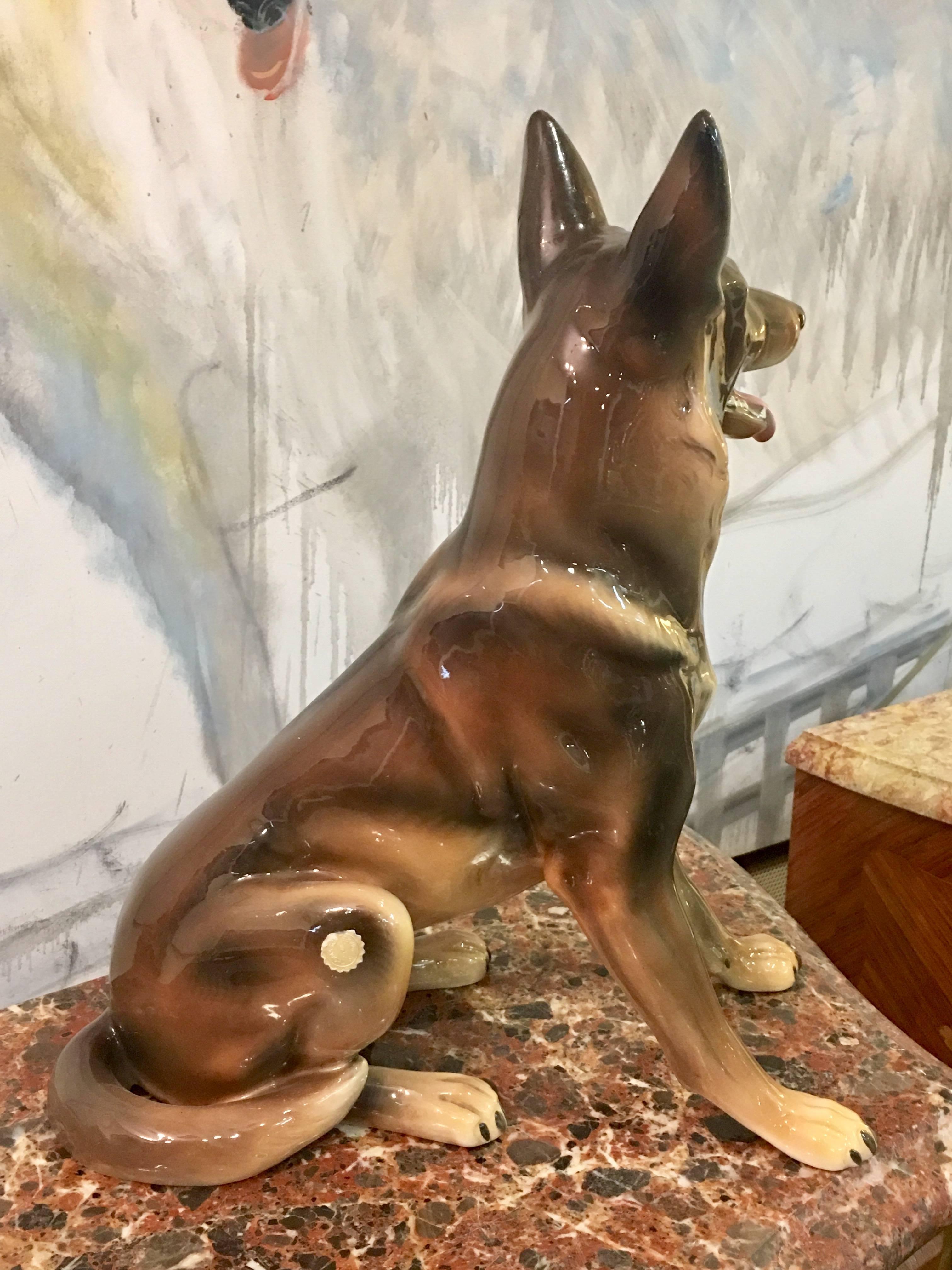 Thomasch Vienna Ceramic Dog In Excellent Condition In Sofia, BG