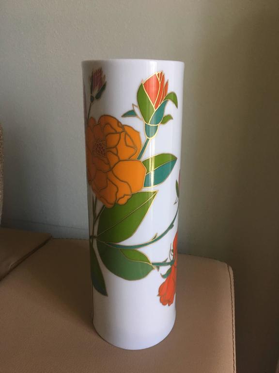 Rosenthal Flower Porcelain Vase at 1stDibs