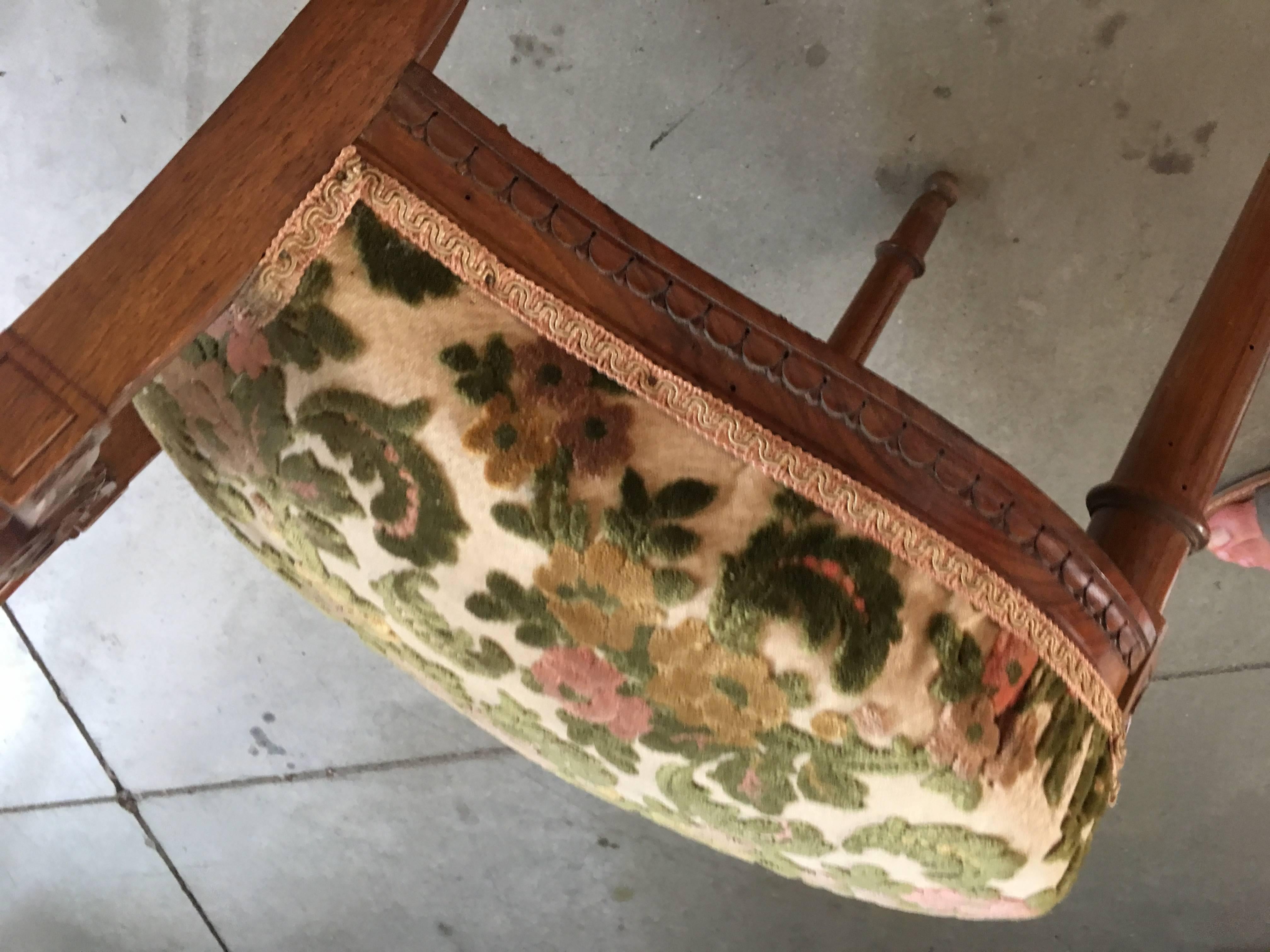 Pair of 19th Century, Louis XVI Hand-Carved Side Chairs 3