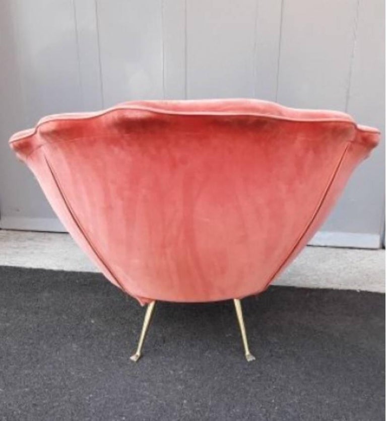 Italian Pink Armchair Edra For Sale at 1stdibs