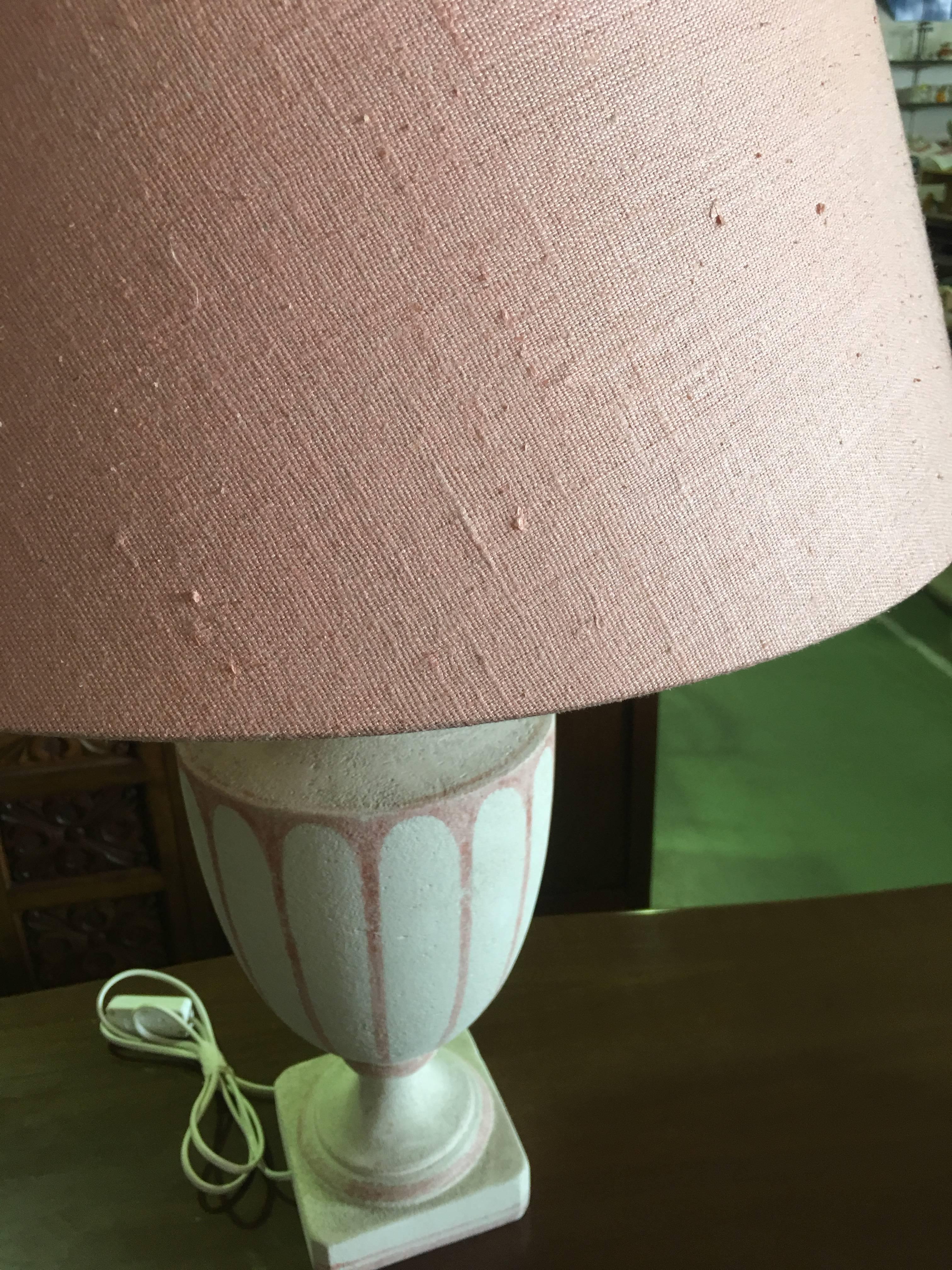 1950s Pink Italian Table Lamp In Excellent Condition In Sofia, BG