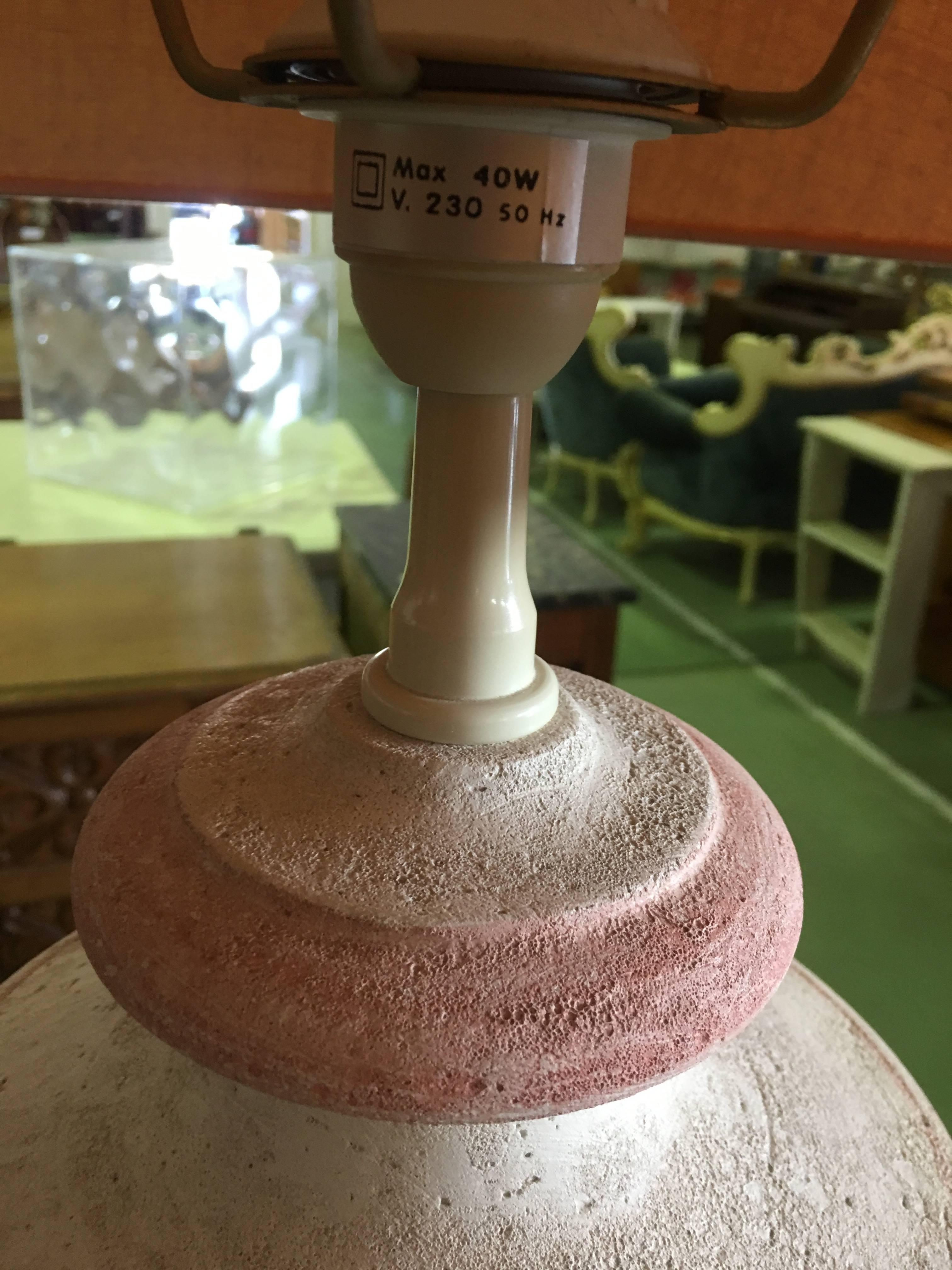 Mid-20th Century 1950s Pink Italian Table Lamp